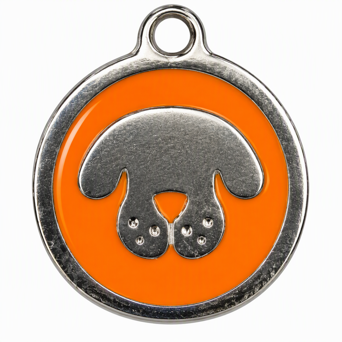 Dije Placa Mascota Redonda Perrito 13mm