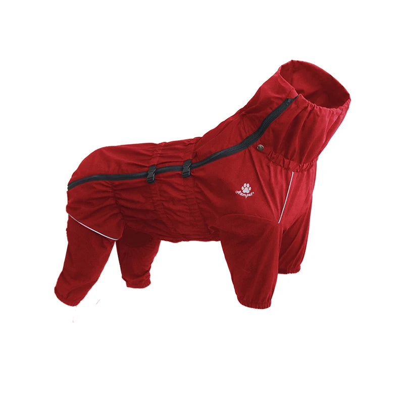 Chaqueta impermeable para perros, ropa de exterior, abrigo cálido de invierno, mono grande, impermeable reflectante para perros pequeños, medianos y grandes.