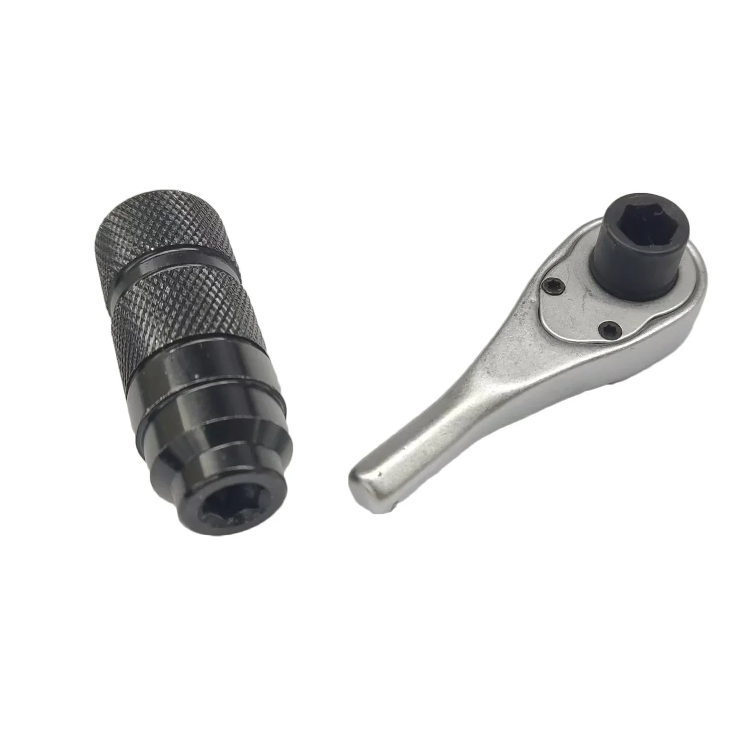 Llave de carraca desmontable. Herramienta eficiente para reparaciones. Llave multiusos con diseño de agarre antideslizante. Herramienta de fijación versátil.