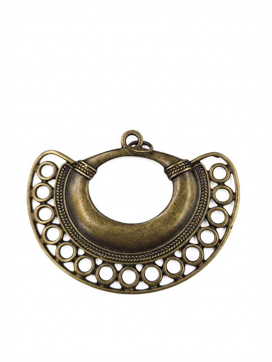 Mixteca GD Pieza Precolombina Oro 68mm