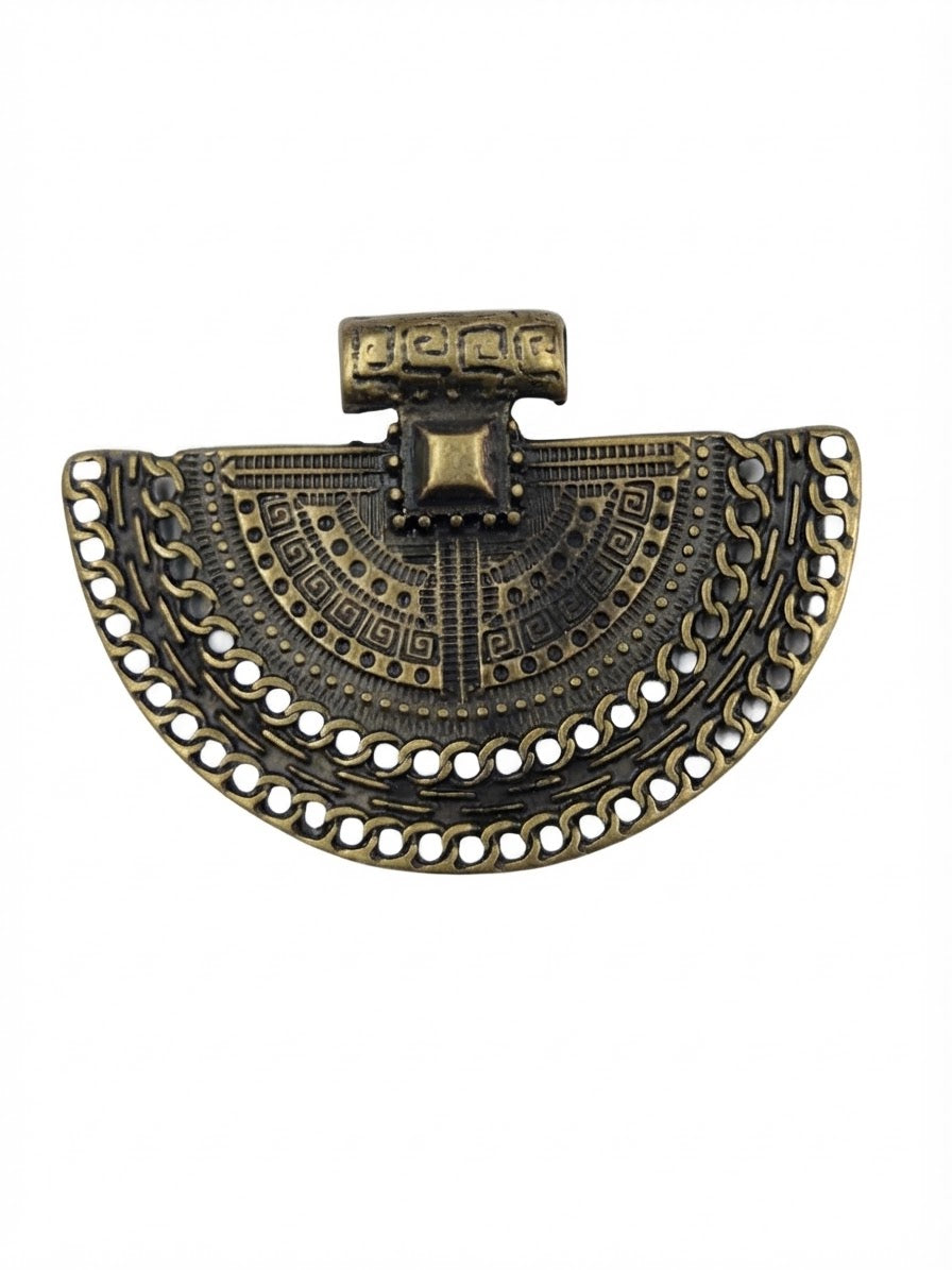 Bent GD Pieza Precolombina Oro 65mm
