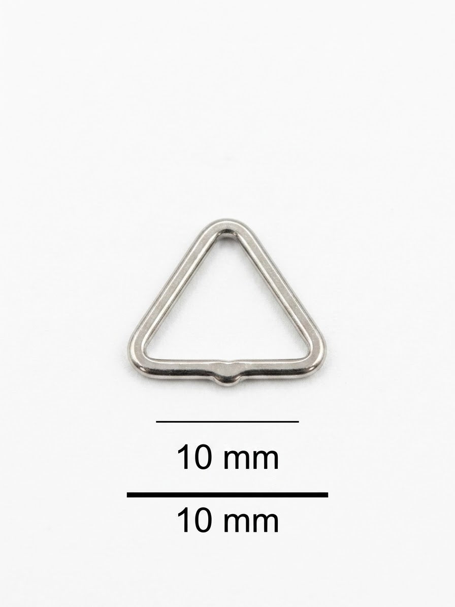 Triángulo Zamac 10mm Níquel