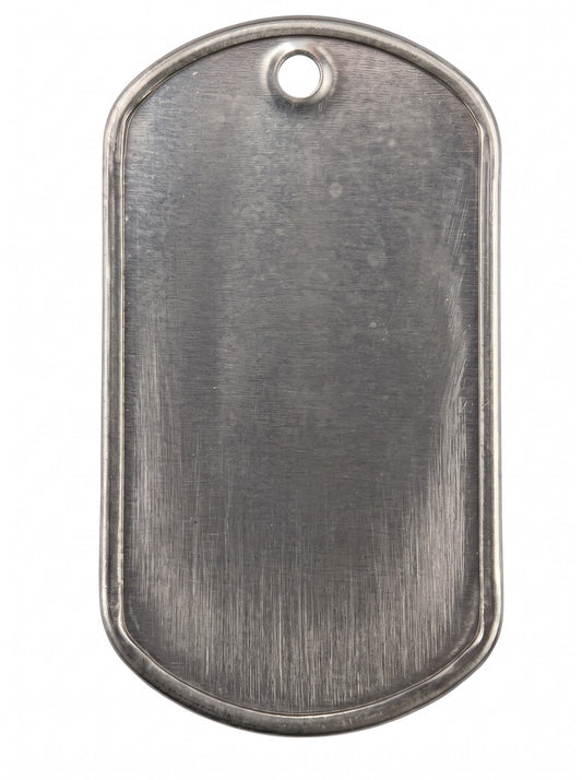 Placa Acero Militar Dije Metal