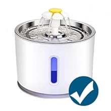 Bomba de agua con luz LED, motor de repuesto para fuente de agua para gatos, dispensador de bebederos con forma de flor, accesorios para mascotas, enchufe USB.