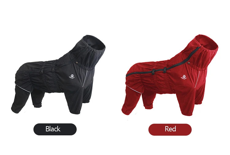 Chaqueta impermeable para perros, ropa de exterior, abrigo cálido de invierno, mono grande, impermeable reflectante para perros pequeños, medianos y grandes.