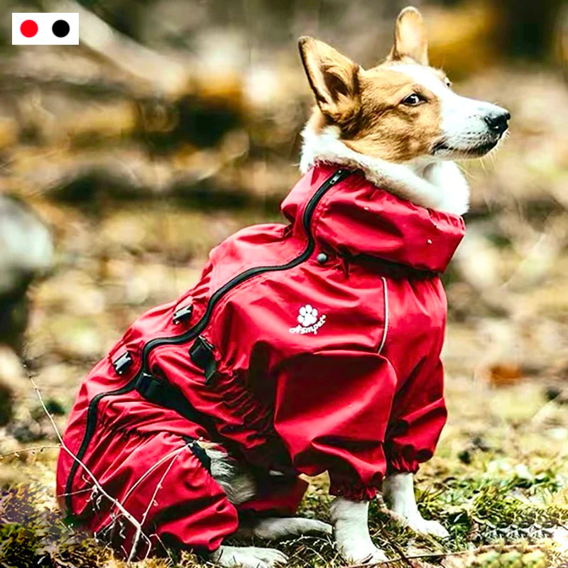Chaqueta impermeable para perros, ropa de exterior, abrigo cálido de invierno, mono grande, impermeable reflectante para perros pequeños, medianos y grandes.