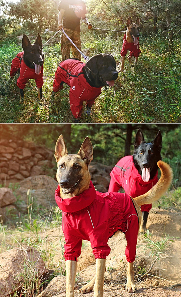 Chaqueta impermeable para perros, ropa de exterior, abrigo cálido de invierno, mono grande, impermeable reflectante para perros pequeños, medianos y grandes.