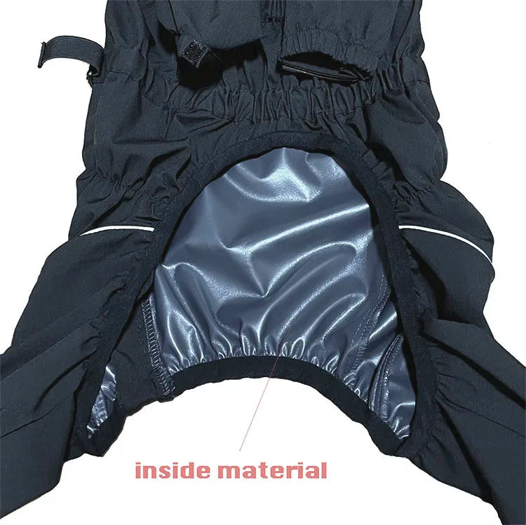 Chaqueta impermeable para perros, ropa de exterior, abrigo cálido de invierno, mono grande, impermeable reflectante para perros pequeños, medianos y grandes.