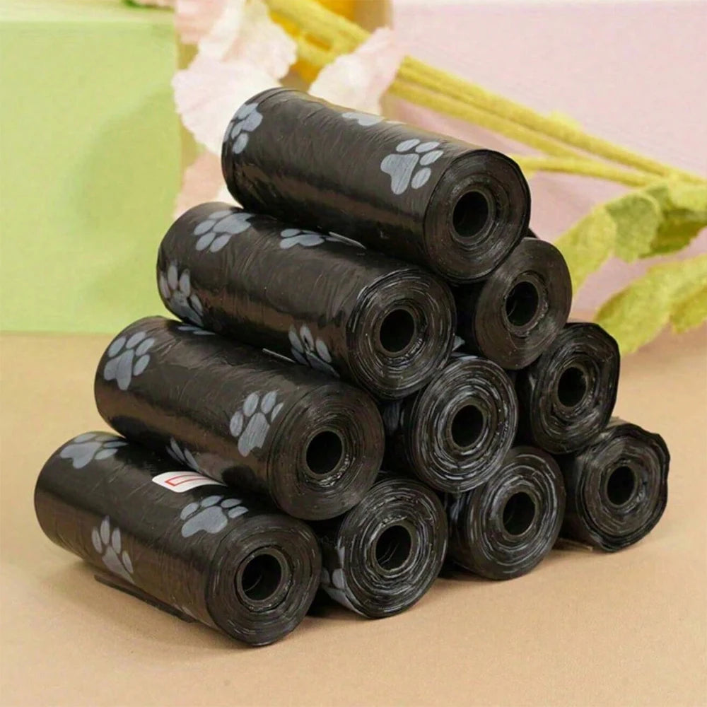 Bolsas para excrementos de perros (5/10/30/50 rollos) Bolsas resistentes a prueba de fugas para desechos de perros