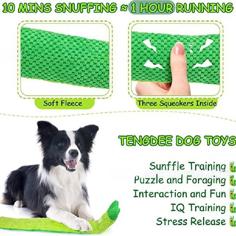 Juguetes interactivos para perros, peluches con sonido, juguetes para mascotas, plegables, con forma de molar, rana para cachorros, con altavoz para olfatear y comer. Suministros para perros.