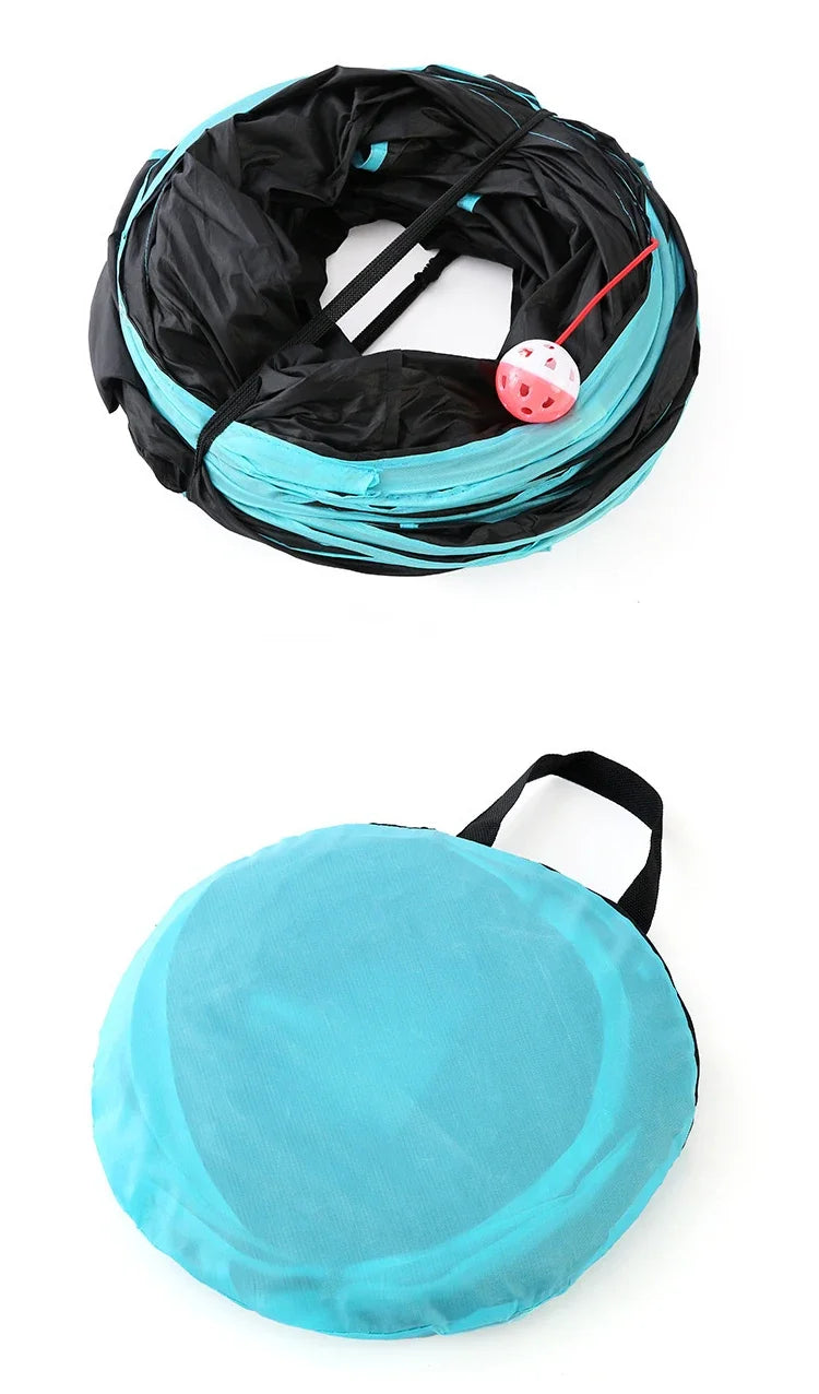 Túnel para gatos con forma de S, divertidos juguetes para gatos, juguetes plegables para gatos, juegos interactivos para conejos, túnel para gatitos, chat para mascotas.