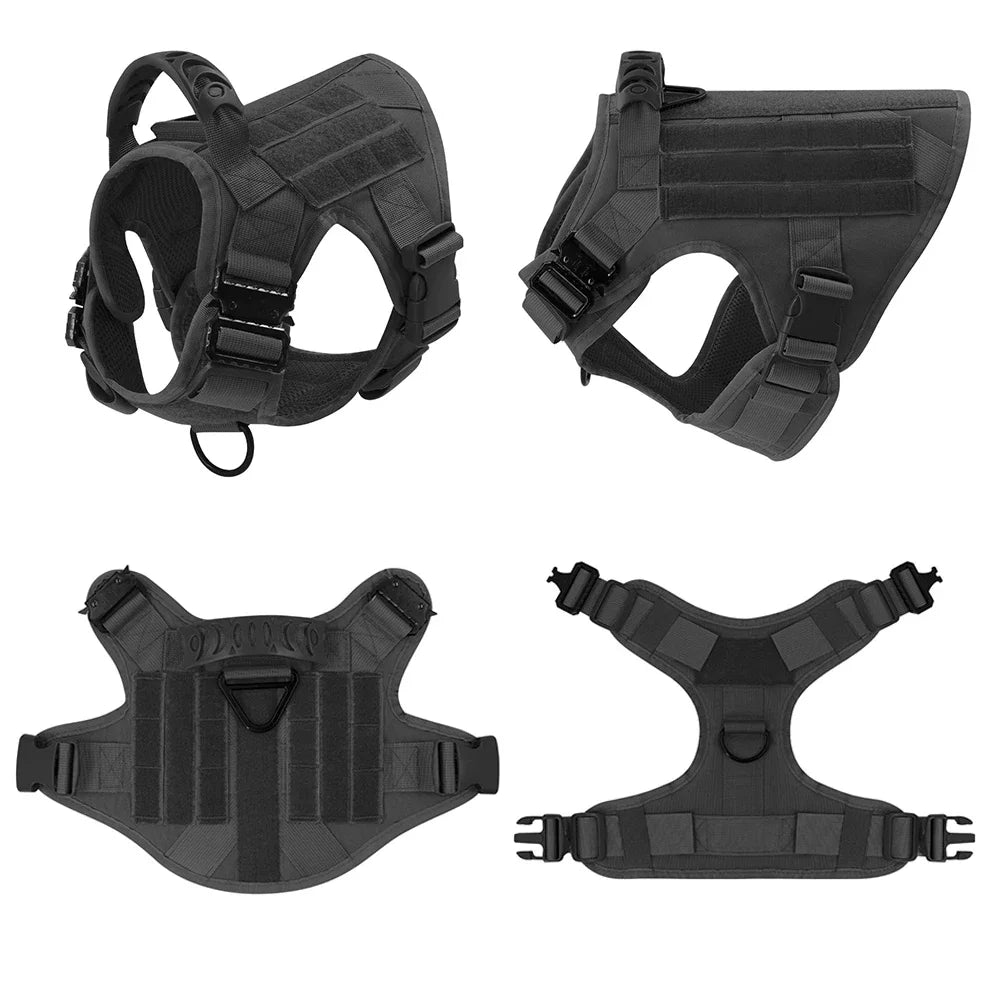Arnés, collar y correa para perros grandes, bolsas para mascotas, chaleco de entrenamiento para pastor alemán, arneses para perros medianos y grandes, accesorios