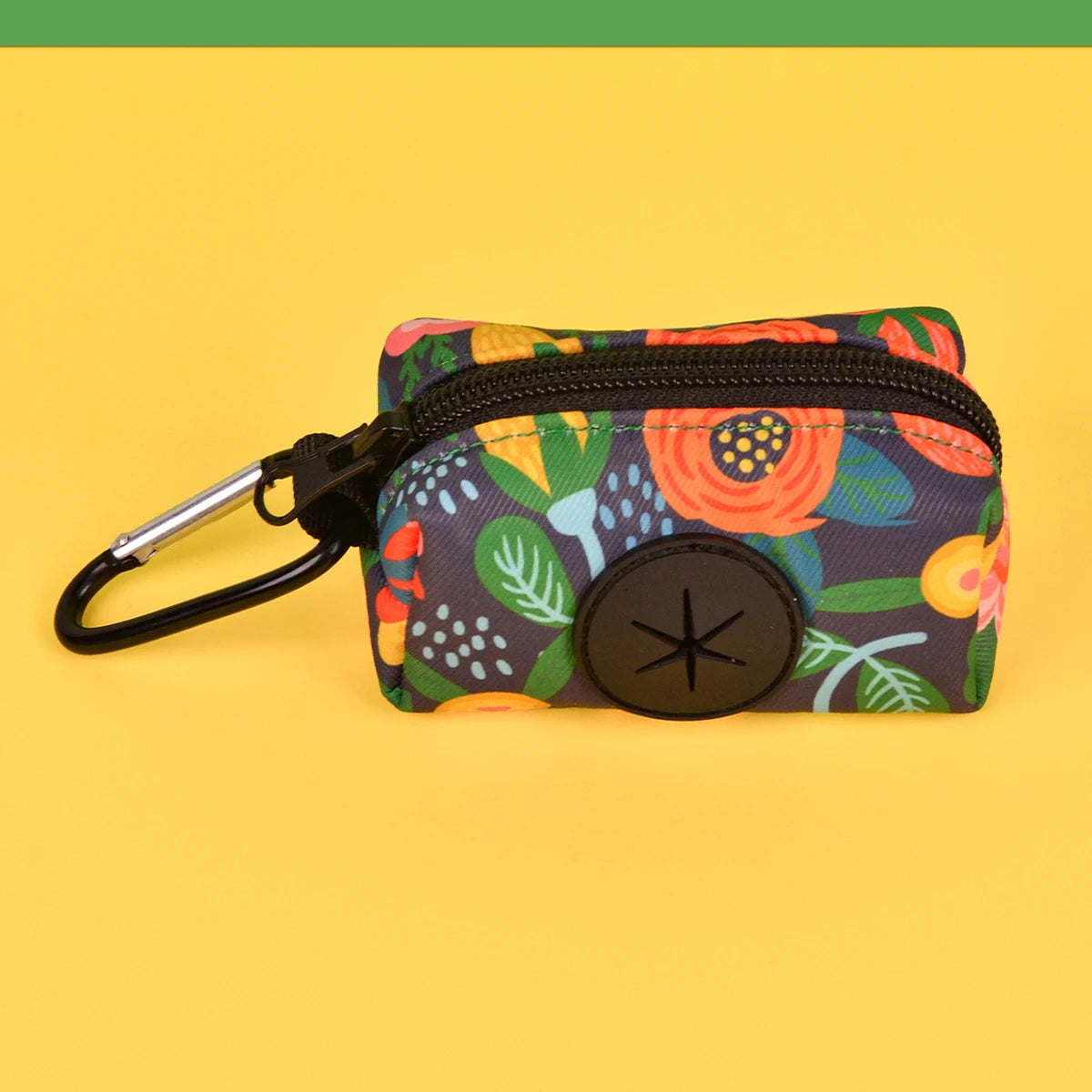 1 dispensador de bolsas para excrementos de perro con diseño colorido y duradero, para sujetar a la correa del perro (sin bolsas ni correa).