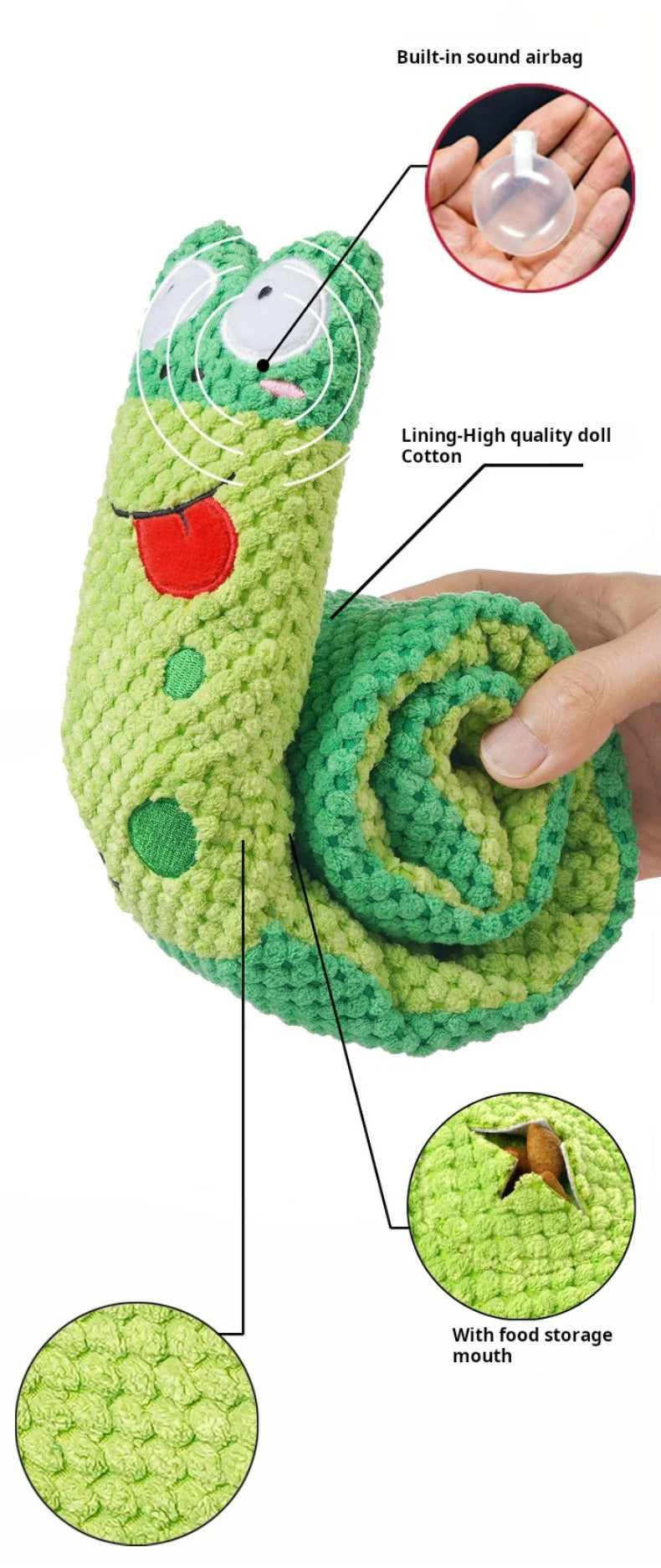 Juguetes interactivos para perros, peluches con sonido, juguetes para mascotas, plegables, con forma de molar, rana para cachorros, con altavoz para olfatear y comer. Suministros para perros.