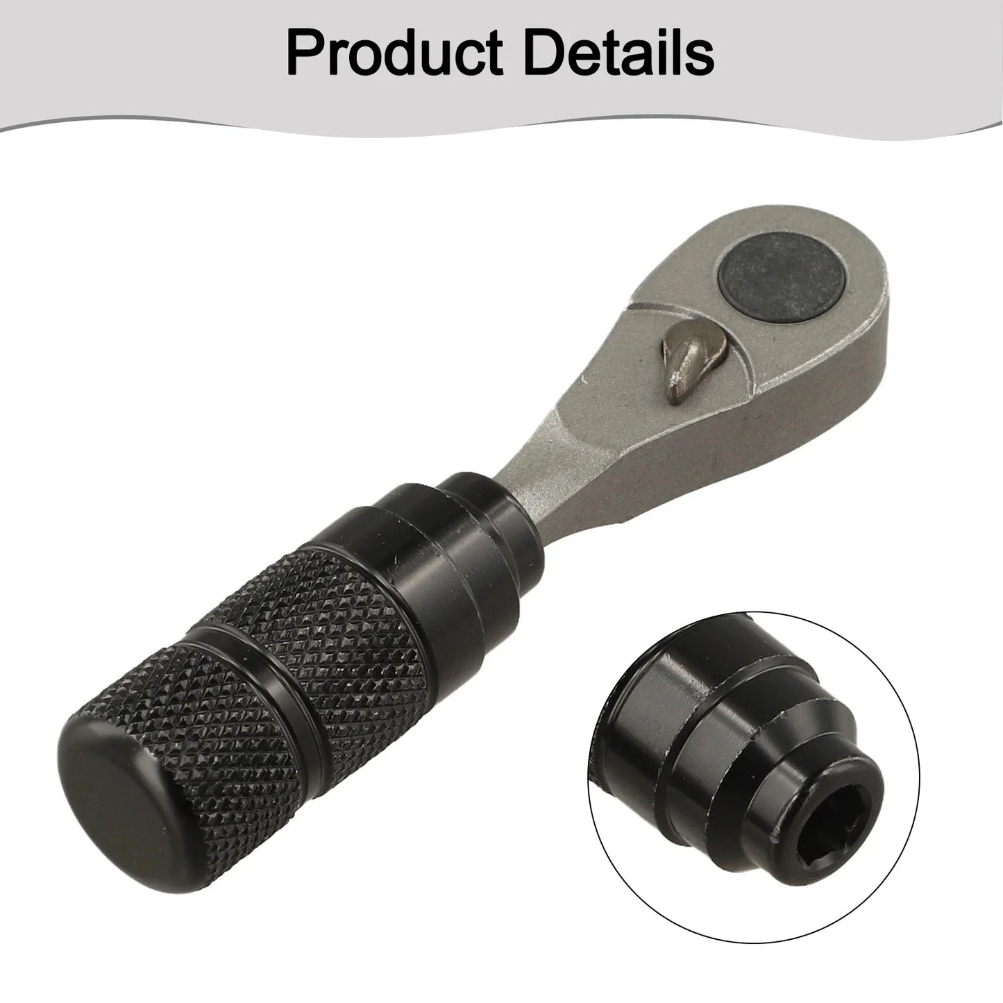 Llave de carraca desmontable. Herramienta eficiente para reparaciones. Llave multiusos con diseño de agarre antideslizante. Herramienta de fijación versátil.