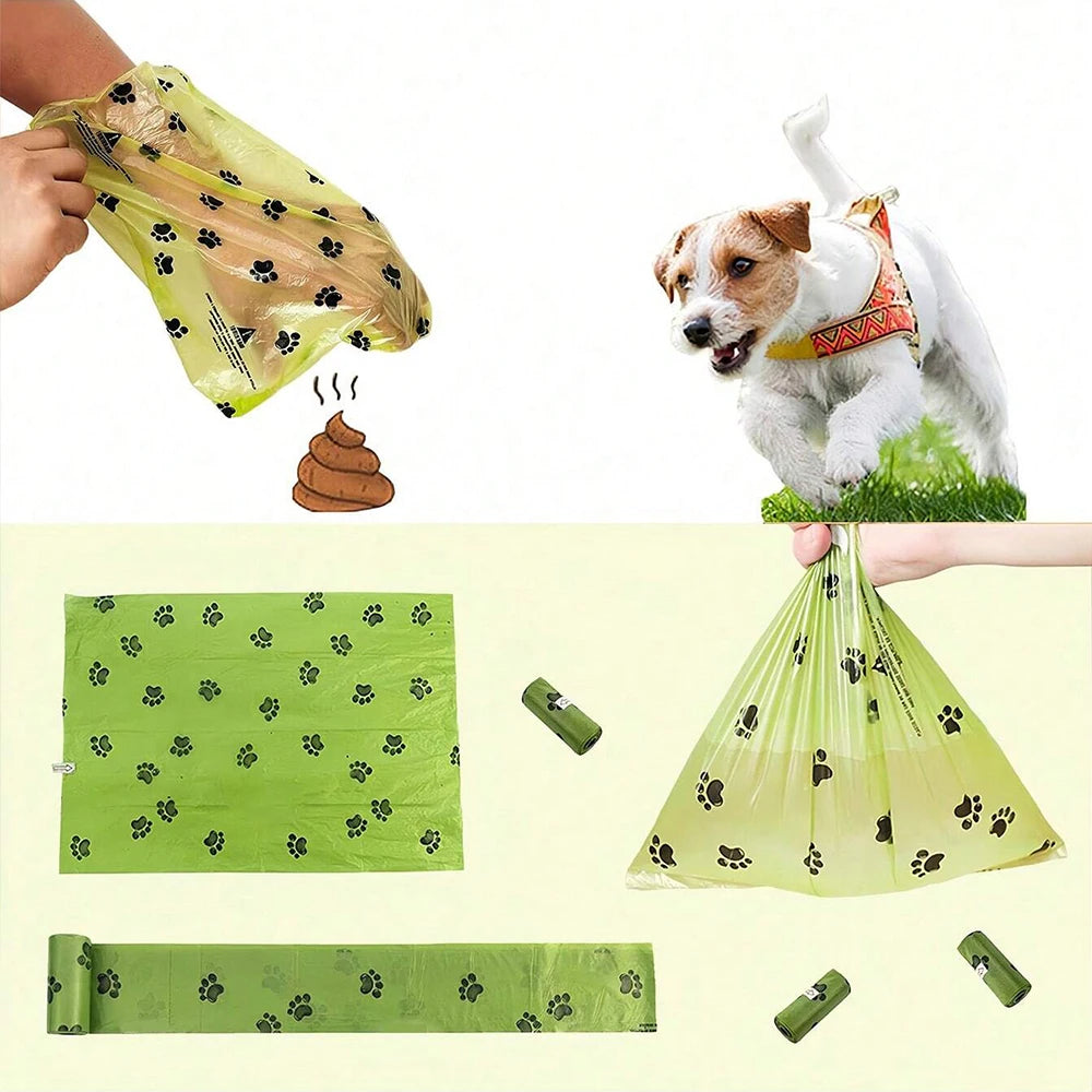 Bolsas para excrementos de perros (5/10/30/50 rollos) Bolsas resistentes a prueba de fugas para desechos de perros