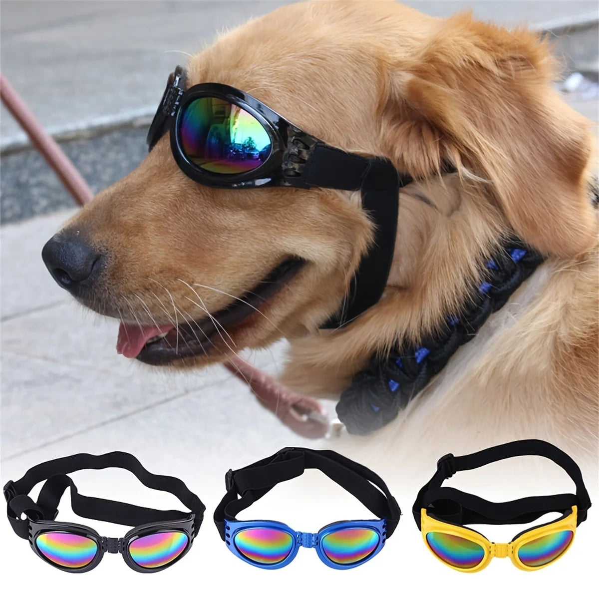 Gafas de sol plegables y modernas para mascotas - Gafas para perros para exteriores y protección solar - Accesorios para perros y gatos
