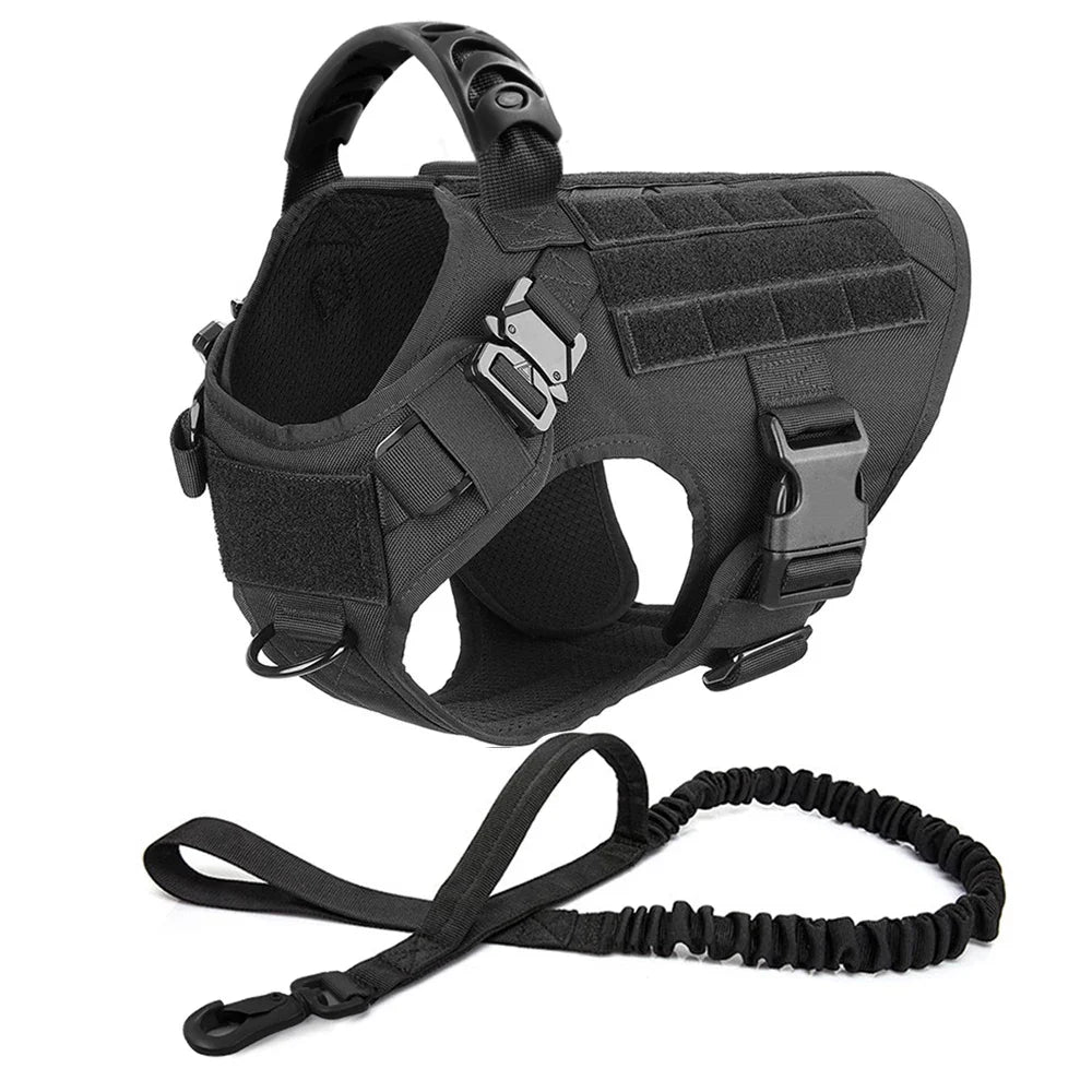 Arnés, collar y correa para perros grandes, bolsas para mascotas, chaleco de entrenamiento para pastor alemán, arneses para perros medianos y grandes, accesorios