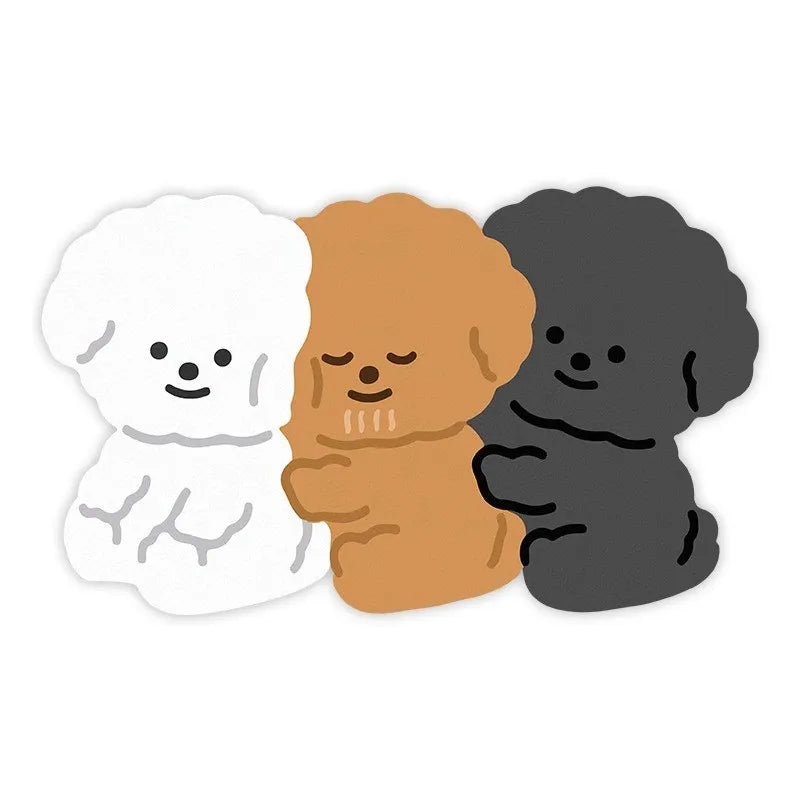 Mantel individual VIKAMA con diseño de mascotas de dibujos animados para gatos y perros, tapete para comederos, alfombra absorbente de aceite y barro de diatomeas para decoración del hogar.