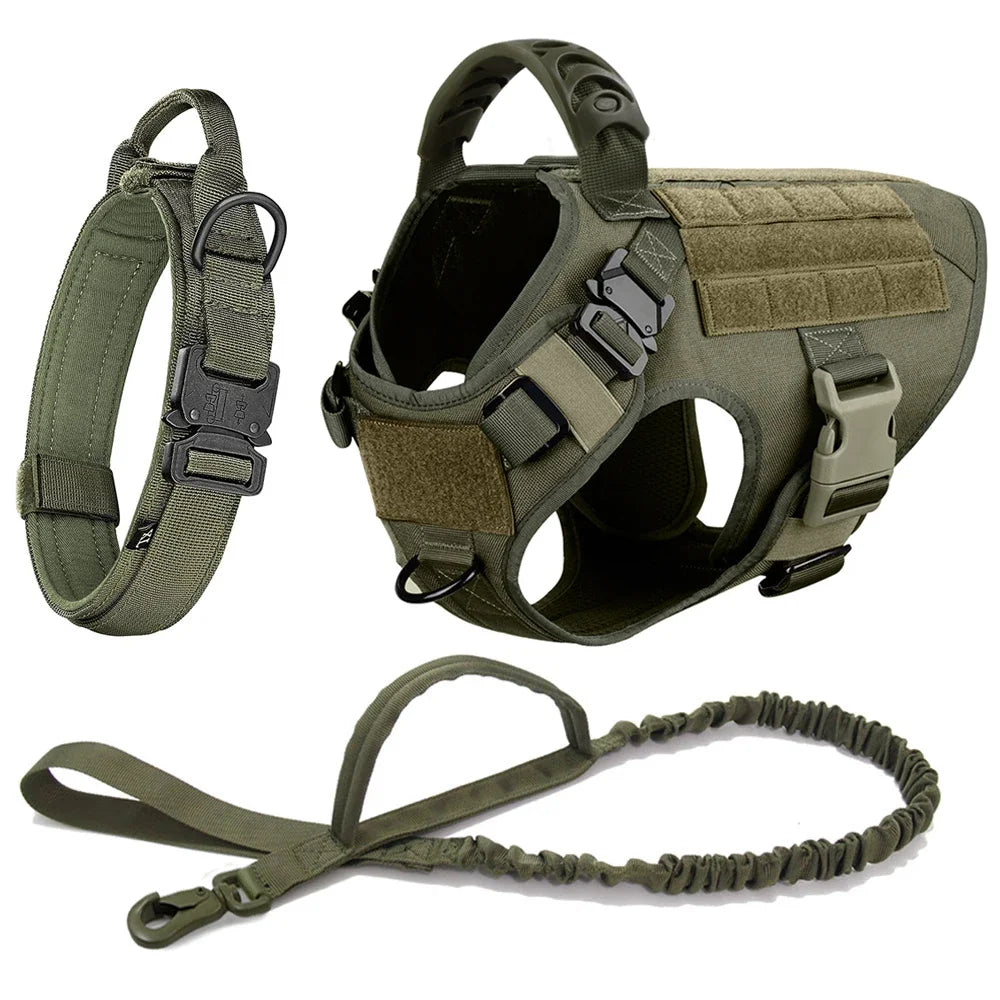 Arnés, collar y correa para perros grandes, bolsas para mascotas, chaleco de entrenamiento para pastor alemán, arneses para perros medianos y grandes, accesorios