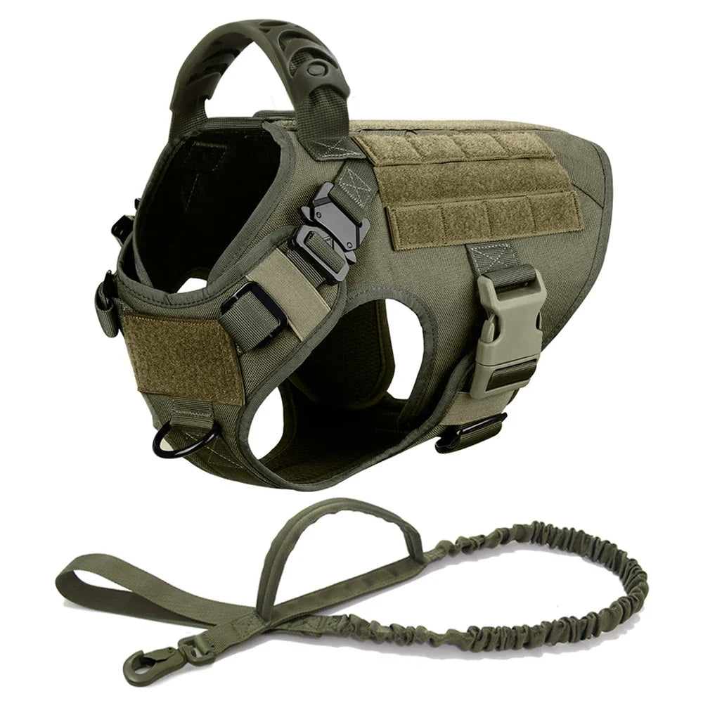 Arnés, collar y correa para perros grandes, bolsas para mascotas, chaleco de entrenamiento para pastor alemán, arneses para perros medianos y grandes, accesorios