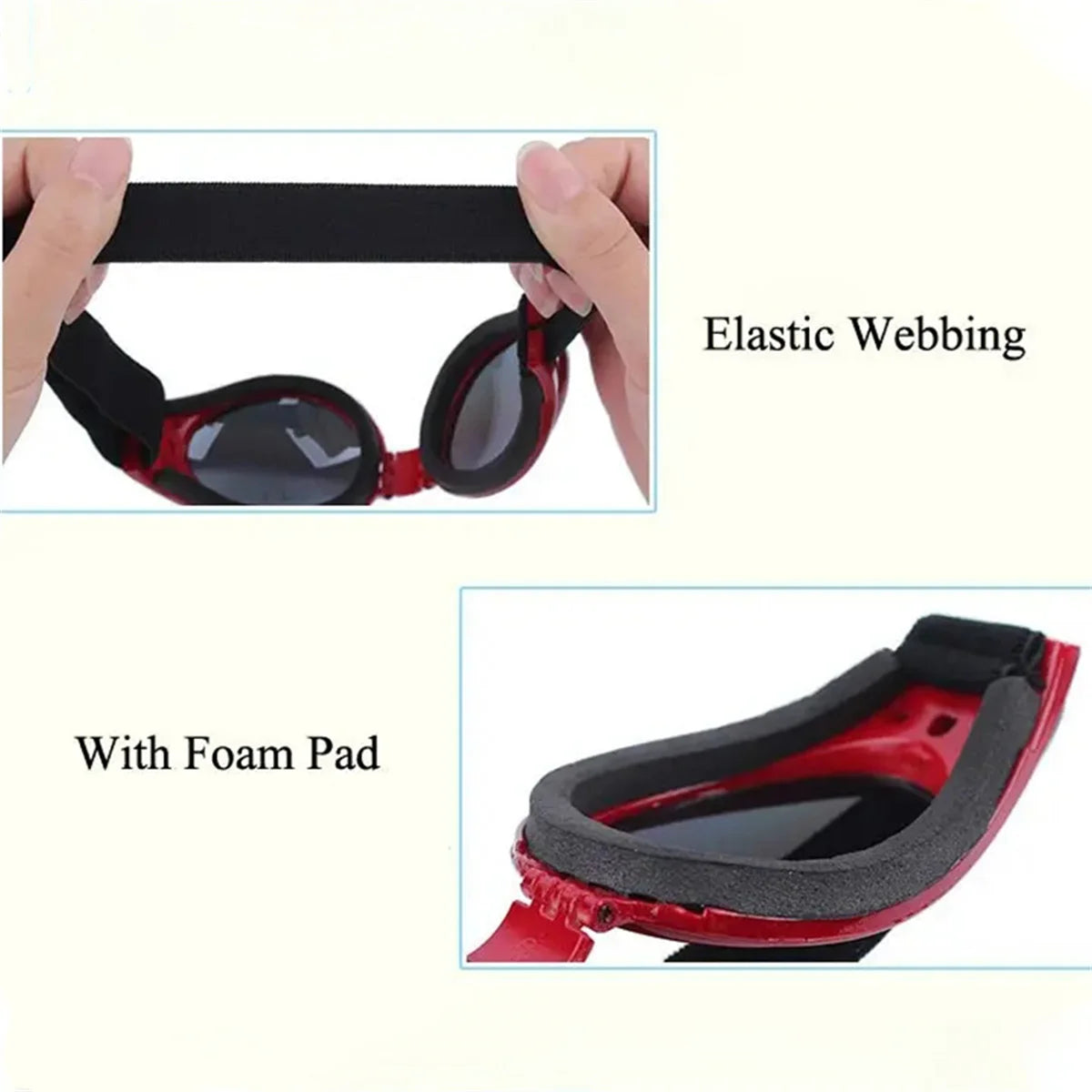 Gafas de sol plegables y modernas para mascotas - Gafas para perros para exteriores y protección solar - Accesorios para perros y gatos