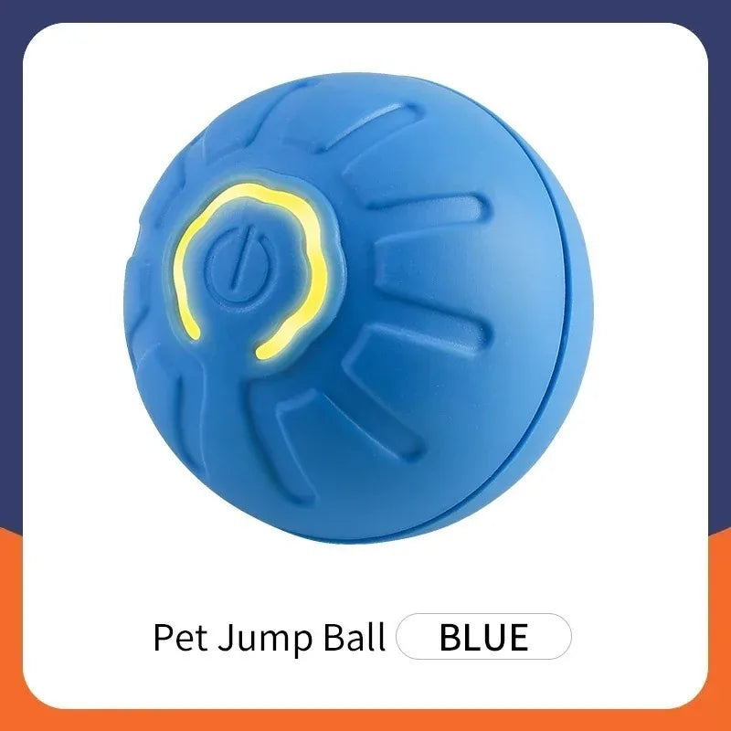 Pelota de juguete interactiva inteligente para perros, pelota de juguete electrónica para mascotas, pelota de juguete USB automática que rebota y rueda con luces RGB para cachorros y gatos.