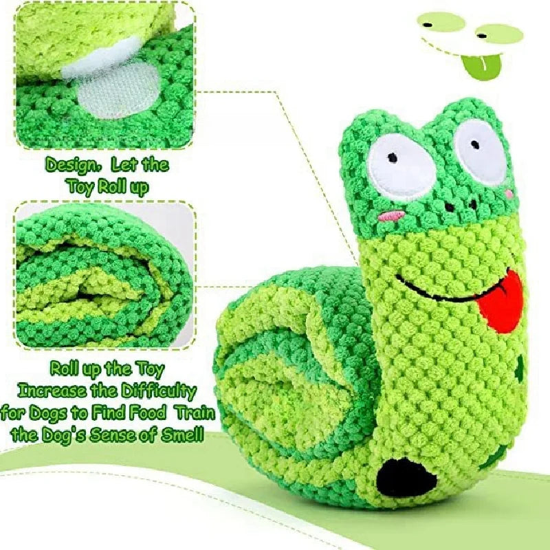 Juguetes interactivos para perros, peluches con sonido, juguetes para mascotas, plegables, con forma de molar, rana para cachorros, con altavoz para olfatear y comer. Suministros para perros.