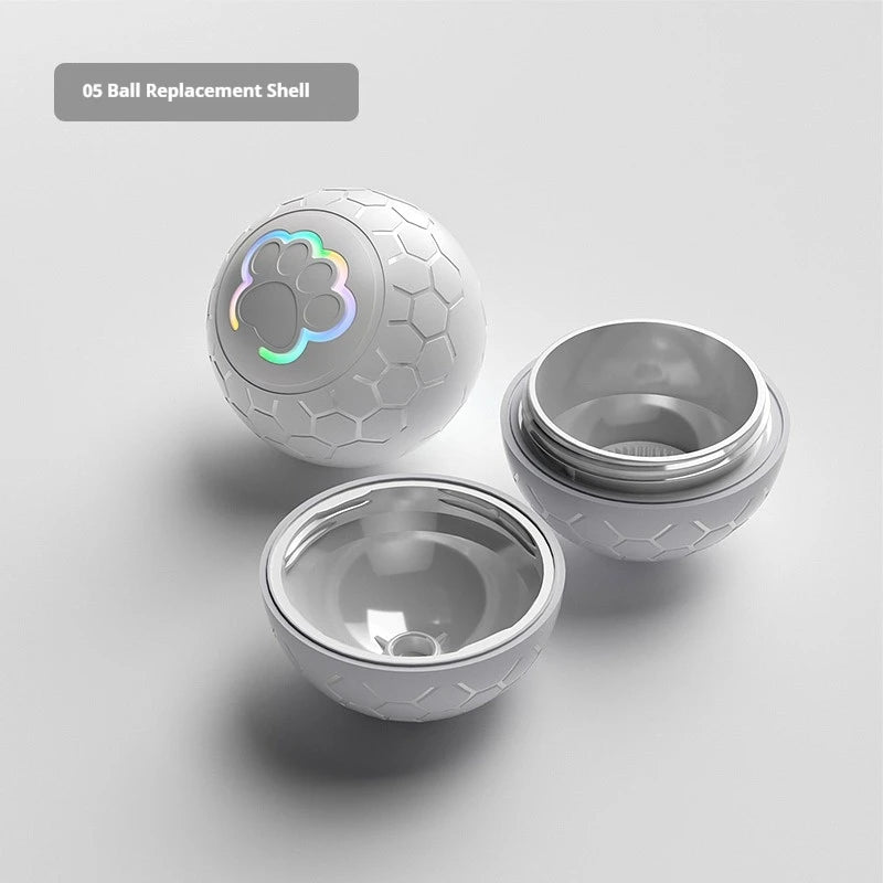 Pelota de juguete interactiva inteligente para perros, pelota de juguete electrónica para mascotas, pelota de juguete USB automática que rebota y rueda con luces RGB para cachorros y gatos.
