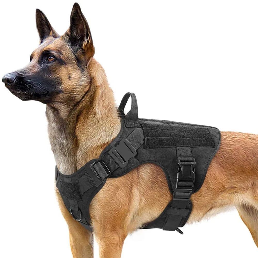 Arnés, collar y correa para perros grandes, bolsas para mascotas, chaleco de entrenamiento para pastor alemán, arneses para perros medianos y grandes, accesorios