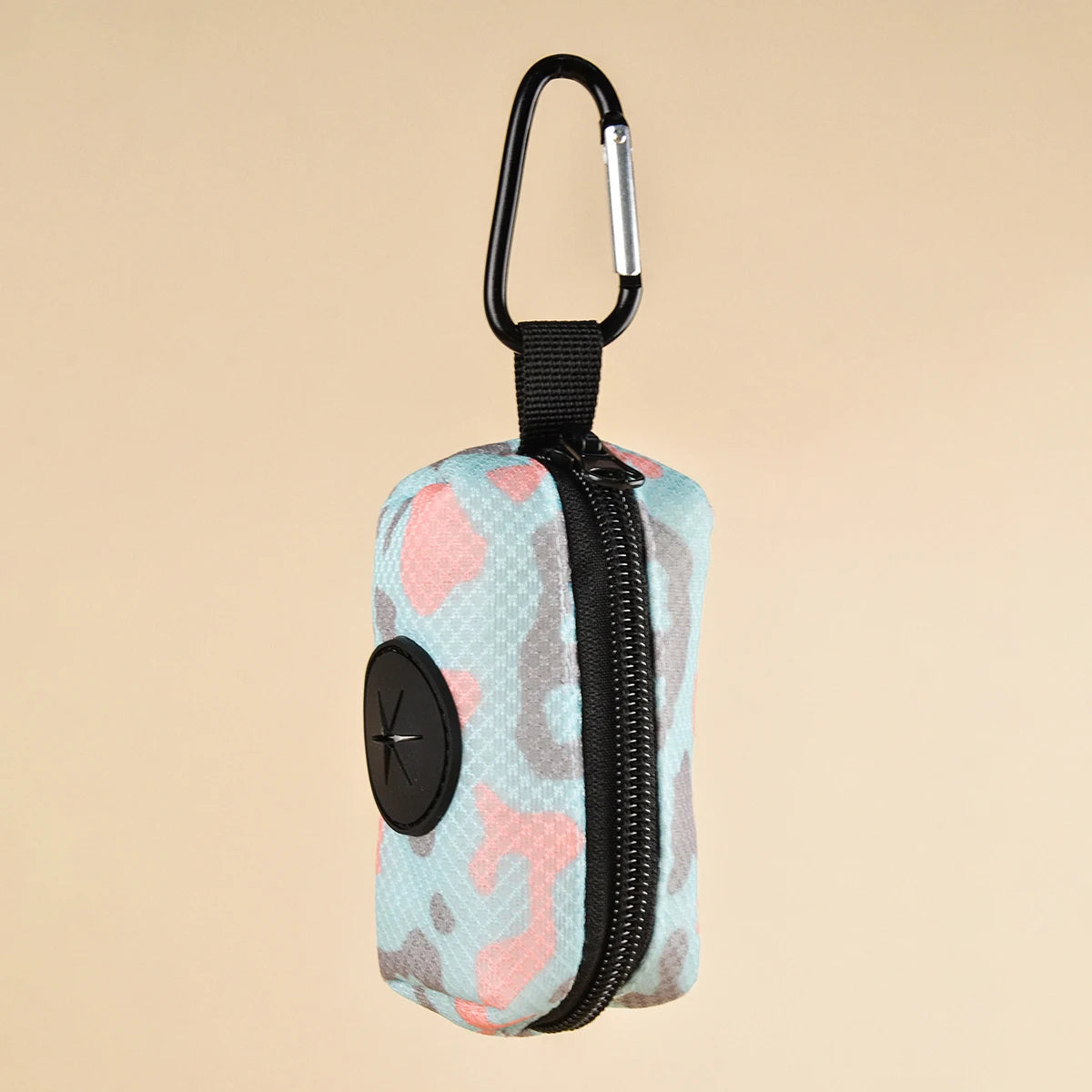 1 dispensador de bolsas para excrementos de perro con diseño colorido y duradero, para sujetar a la correa del perro (sin bolsas ni correa).