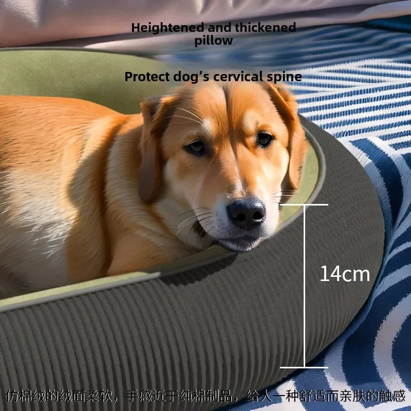Cama para perros súper suave y cálida para invierno, colchoneta para dormir para mascotas, para perros pequeños y medianos, gatos, gruesa y lavable, cojín tipo sofá para perros, accesorios para mascotas