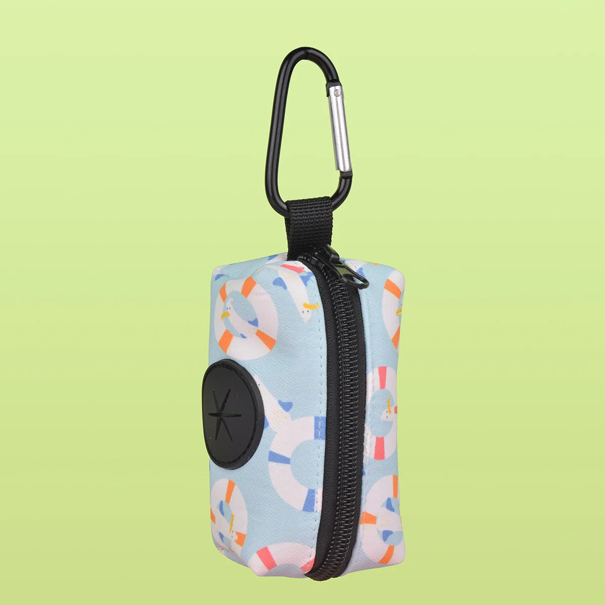 1 dispensador de bolsas para excrementos de perro con diseño colorido y duradero, para sujetar a la correa del perro (sin bolsas ni correa).