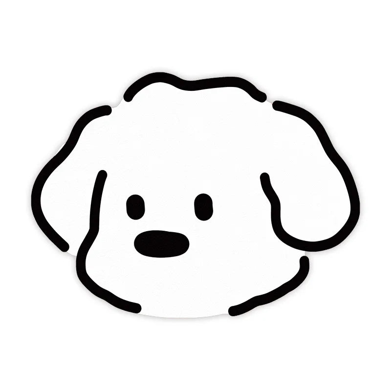 Mantel individual VIKAMA con diseño de mascotas de dibujos animados para gatos y perros, tapete para comederos, alfombra absorbente de aceite y barro de diatomeas para decoración del hogar.