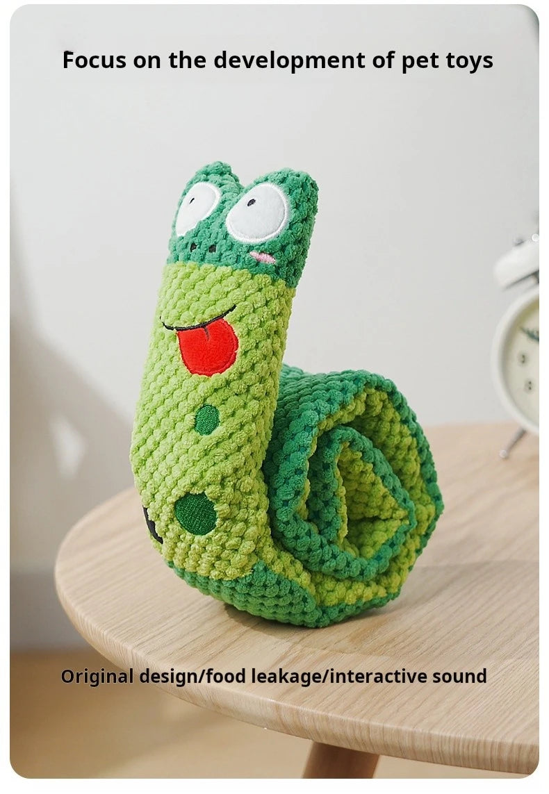 Juguetes interactivos para perros, peluches con sonido, juguetes para mascotas, plegables, con forma de molar, rana para cachorros, con altavoz para olfatear y comer. Suministros para perros.
