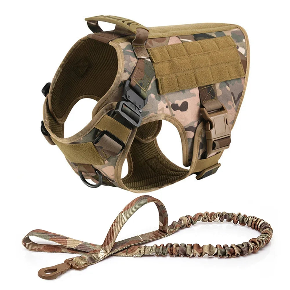 Arnés, collar y correa para perros grandes, bolsas para mascotas, chaleco de entrenamiento para pastor alemán, arneses para perros medianos y grandes, accesorios