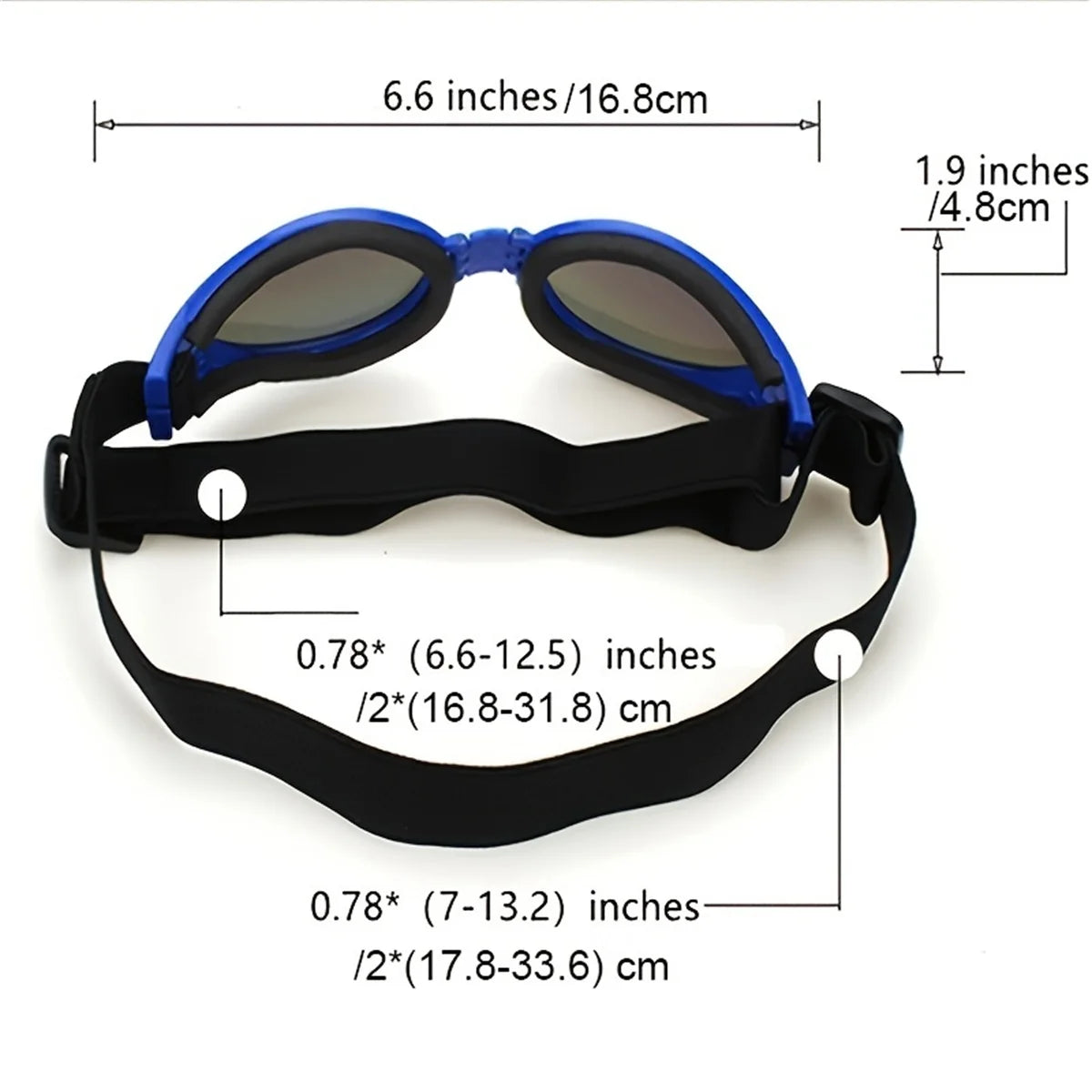 Gafas de sol plegables y modernas para mascotas - Gafas para perros para exteriores y protección solar - Accesorios para perros y gatos