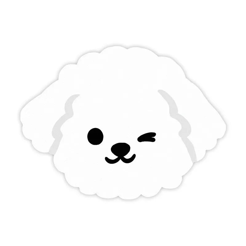 Mantel individual VIKAMA con diseño de mascotas de dibujos animados para gatos y perros, tapete para comederos, alfombra absorbente de aceite y barro de diatomeas para decoración del hogar.