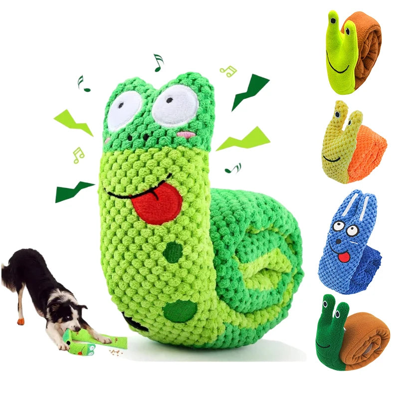 Juguetes interactivos para perros, peluches con sonido, juguetes para mascotas, plegables, con forma de molar, rana para cachorros, con altavoz para olfatear y comer. Suministros para perros.