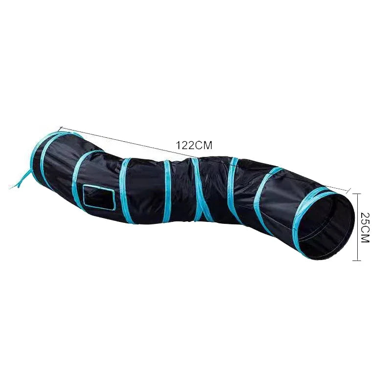 Túnel para gatos con forma de S, divertidos juguetes para gatos, juguetes plegables para gatos, juegos interactivos para conejos, túnel para gatitos, chat para mascotas.
