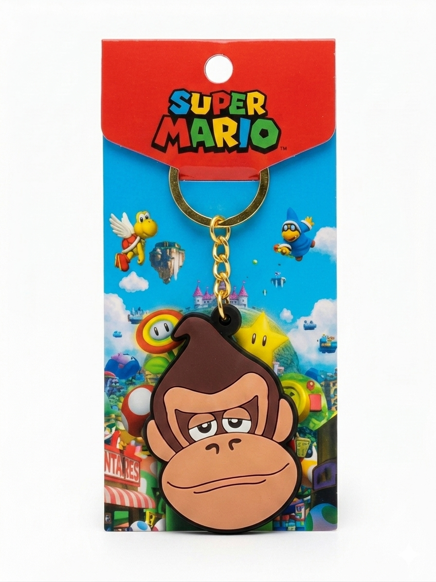 Llavero Goma Universo Mario Bros.