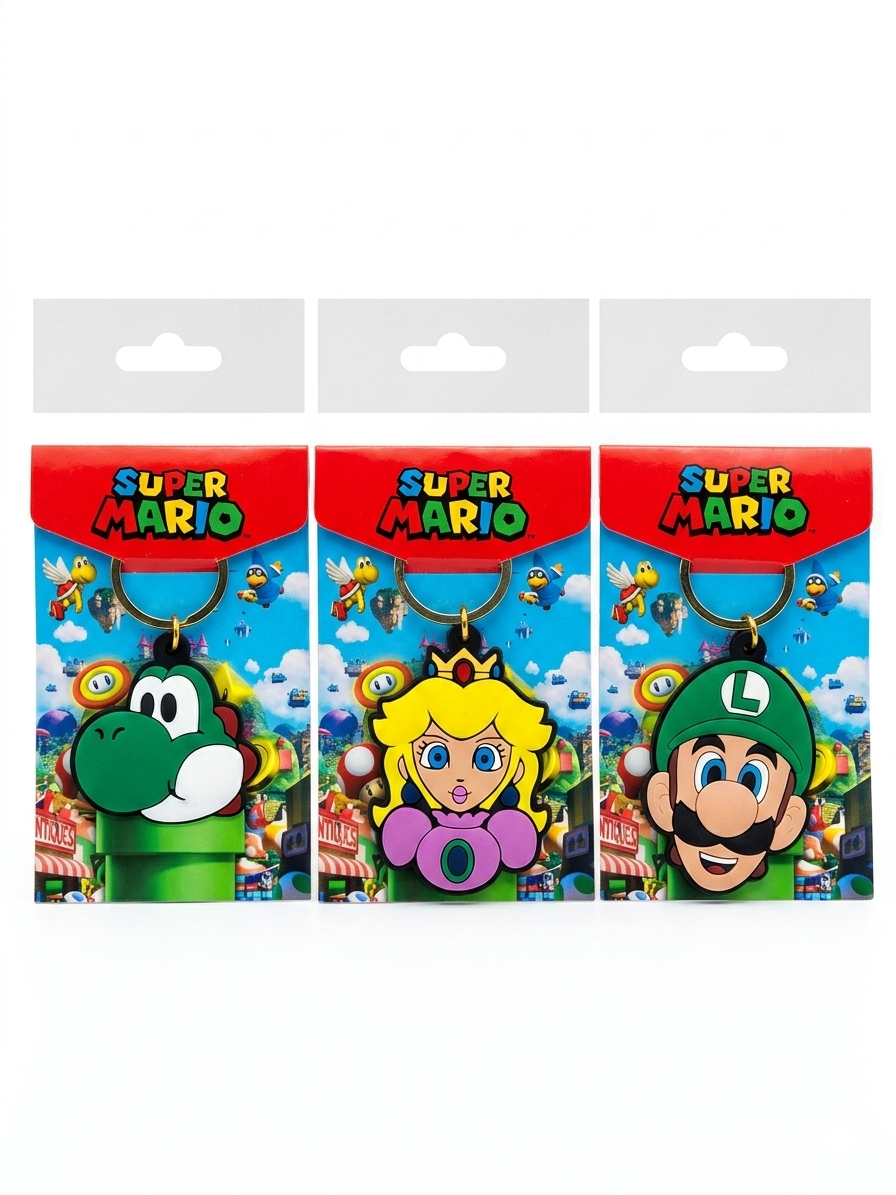 Llavero Goma Universo Mario Bros.