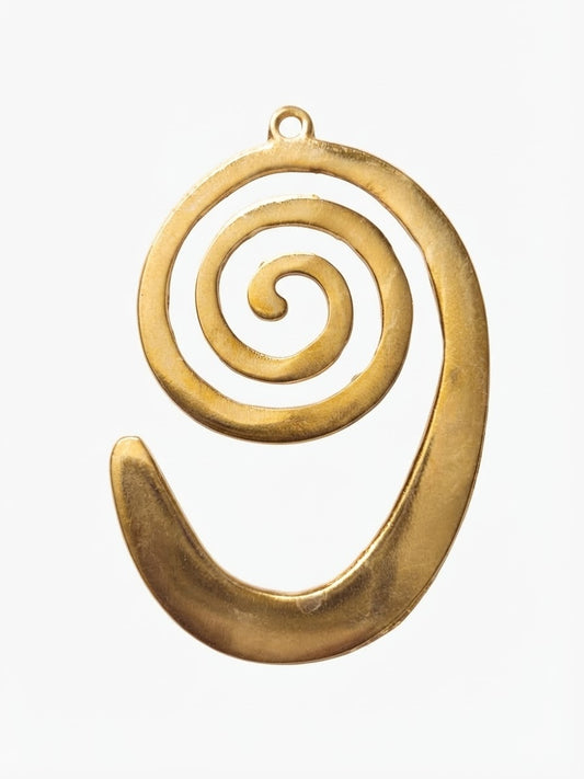 Espiral GD Pieza Precolombina Oro 69mm