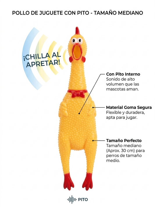 Juguete Forma De Pollo Mediano