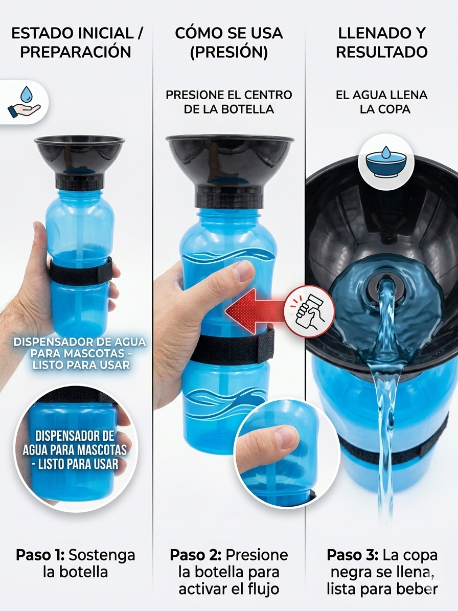Dispensador Agua Manual Mascotas