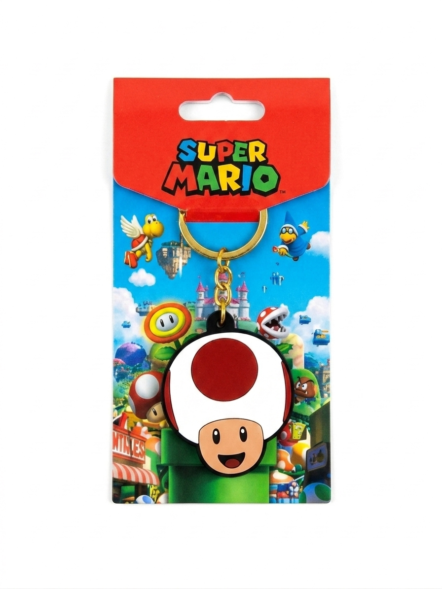 Llavero Goma Universo Mario Bros.