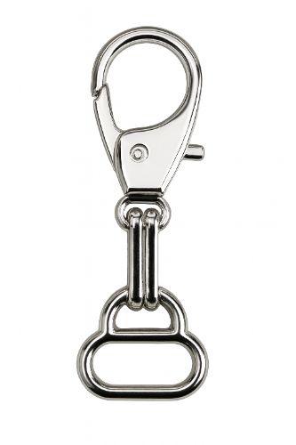 Mosquetón Clásico 20mm Con Cuerpo Zamak Níquel