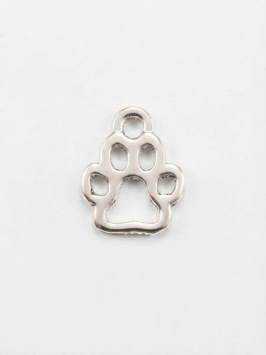 Dije Perrito Huellita Níquel 10mm