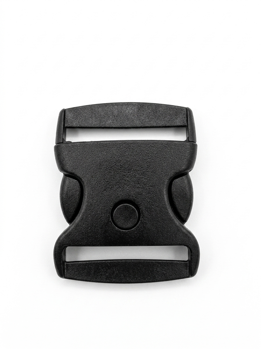 Hebilla Militar Plástica 3 Seguros 57mm Negra