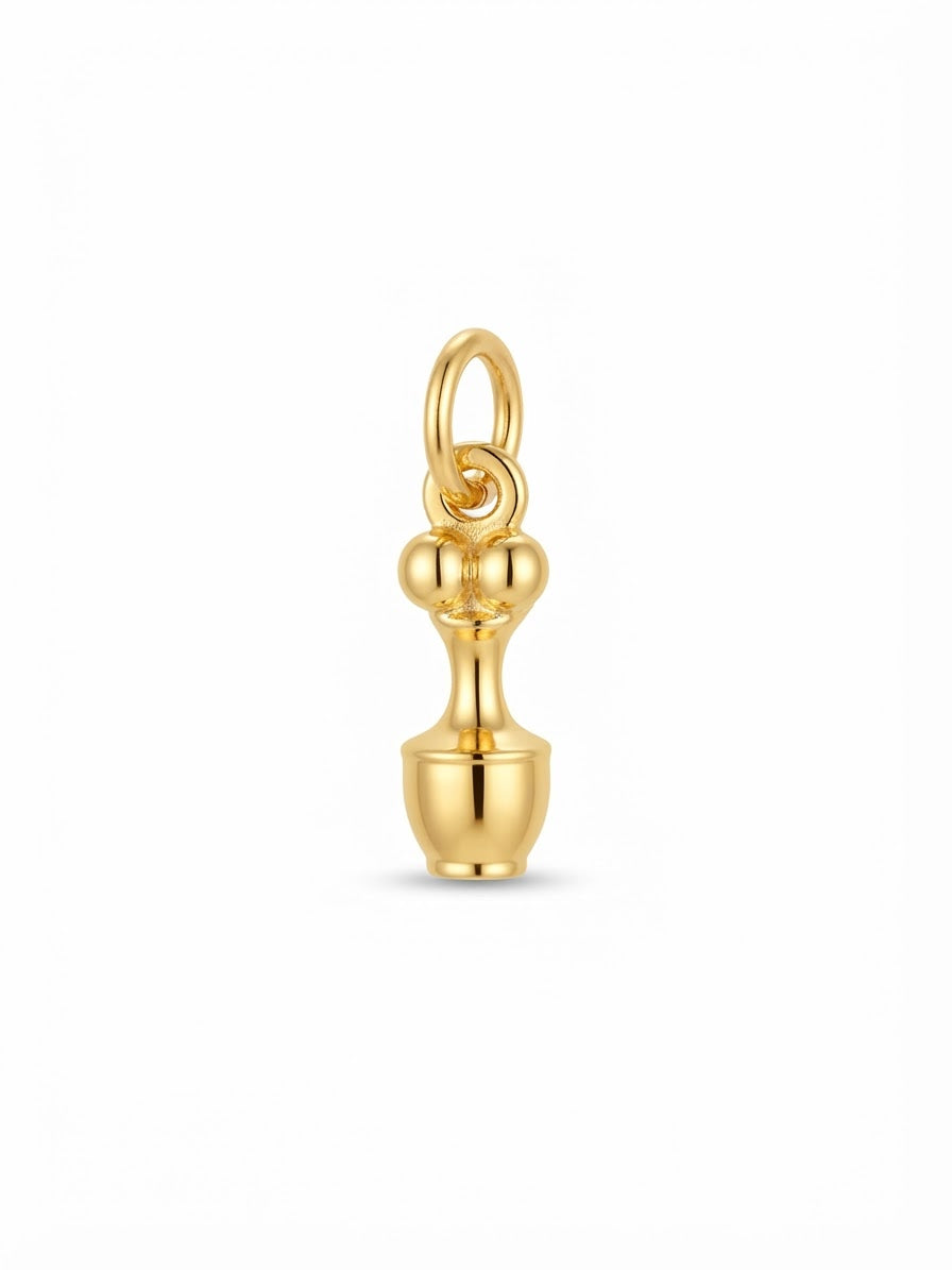 Poporo Mini Pieza Precolombina Oro 12mm